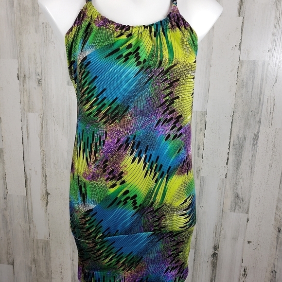R. Mark's bright colorful mini dress size small - Picture 2 of 10